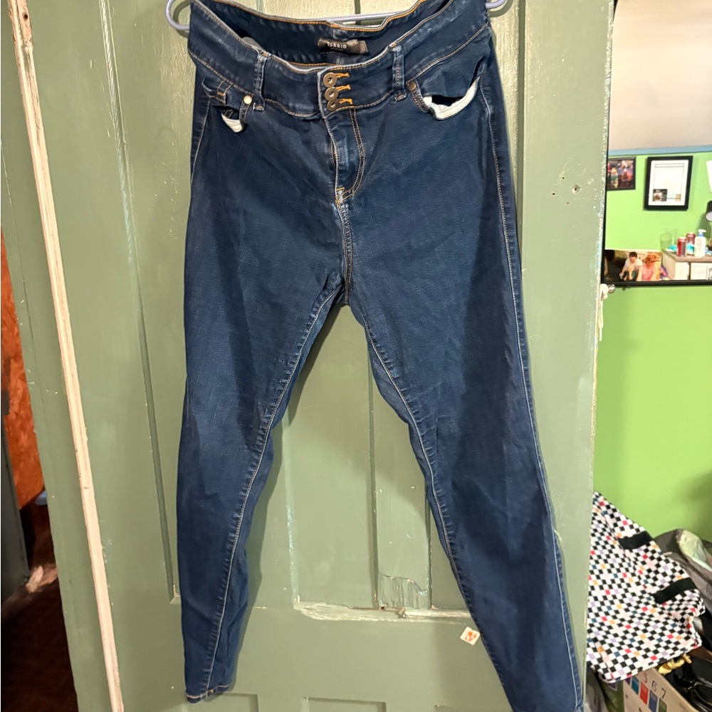 Torrid High Rise Blue Jeans